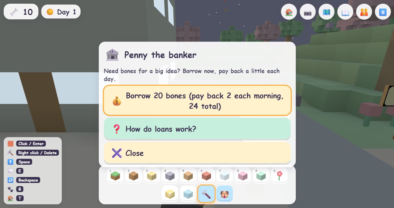 Penny the banker's dialog