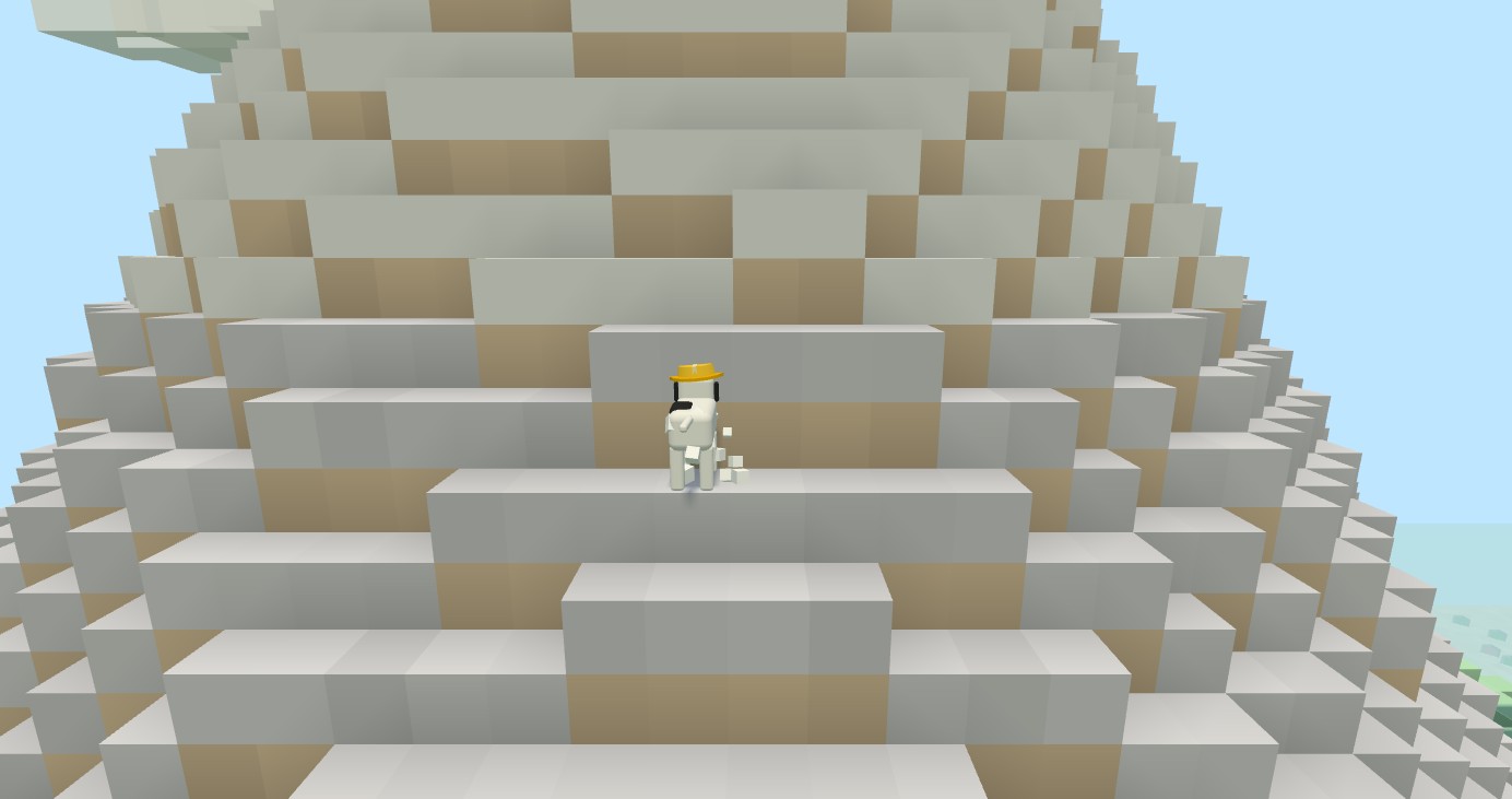The snowy mountain